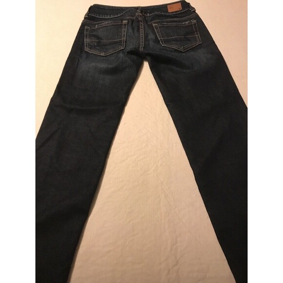 American Eagle Women's Jean Artist Crop Straight Stretch Size 00 X 25 - Picture 6 of 9